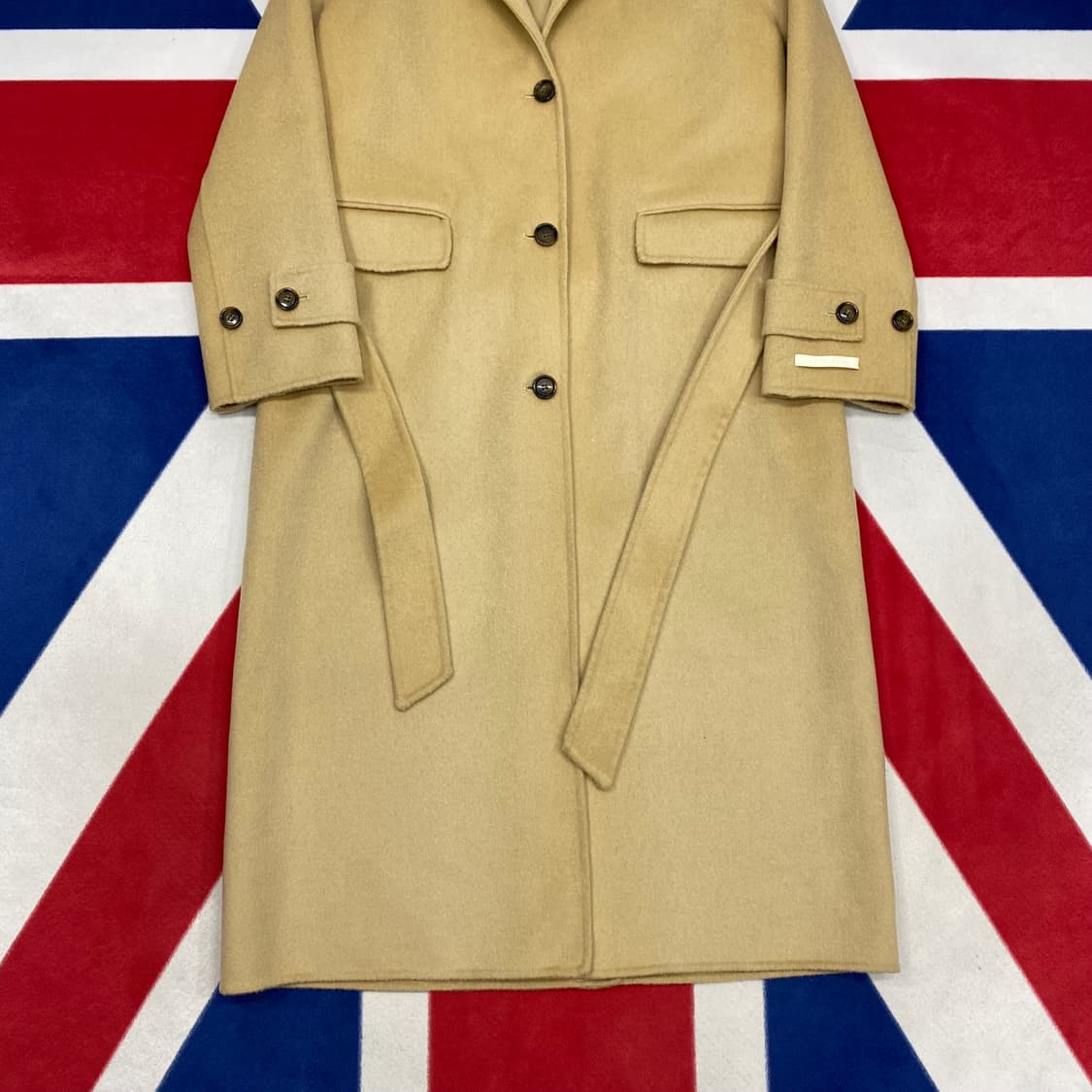 빈티지 울 핸드메이드 롱코트 여성free 상품이미지4