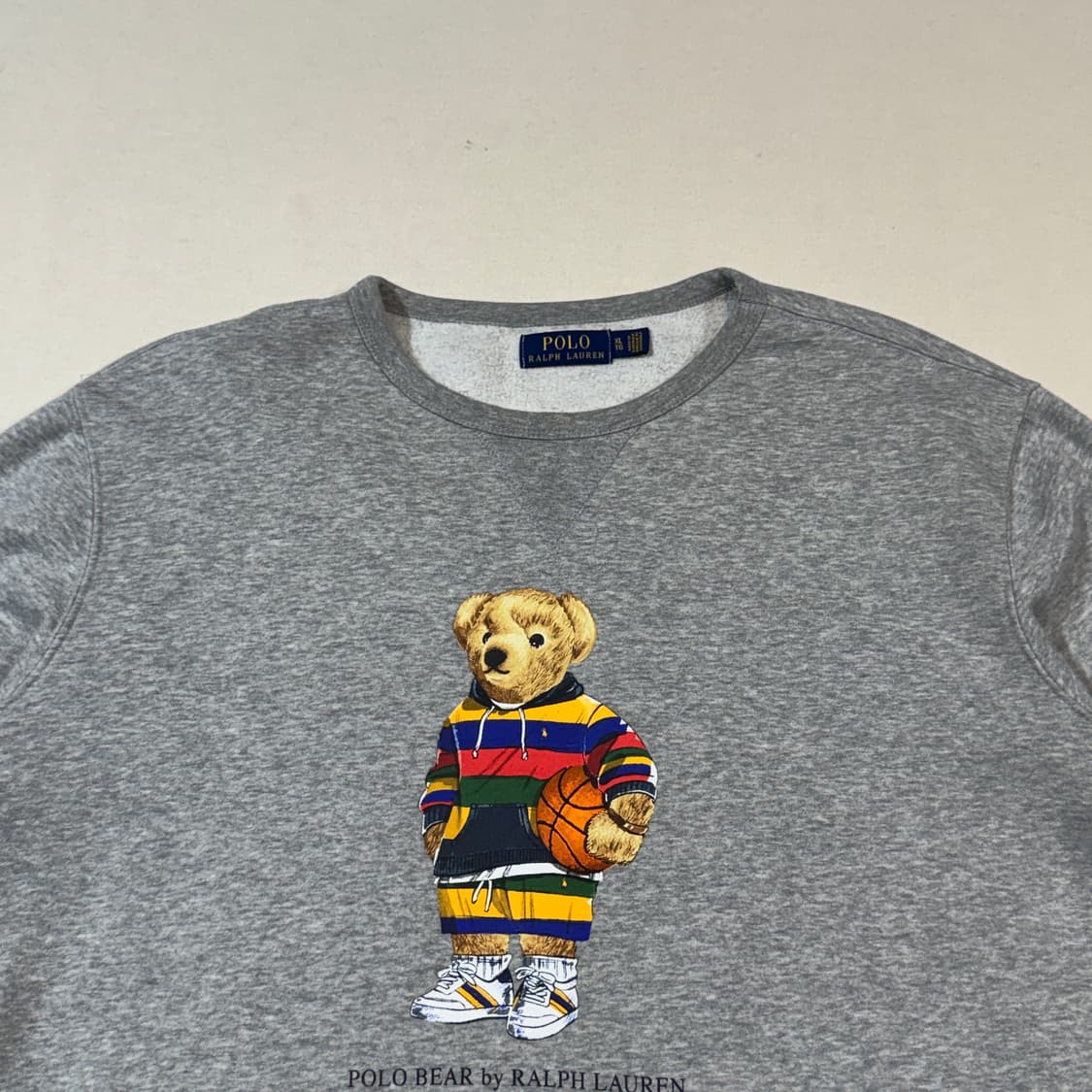 XL) 폴로 랄프로렌 베어 맨투맨 그레이 상품이미지4
