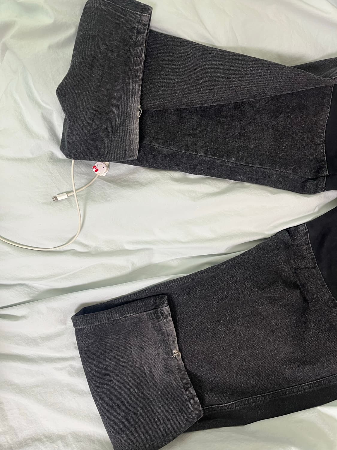 아모멘토 드로우스트링 데님 팬츠 상품이미지4