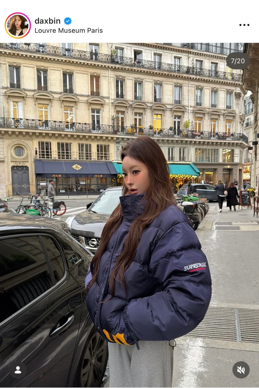 슈프림 x 엄브로 다운 퍼퍼 자켓 네이비 - 25FW Supreme x  상품이미지1