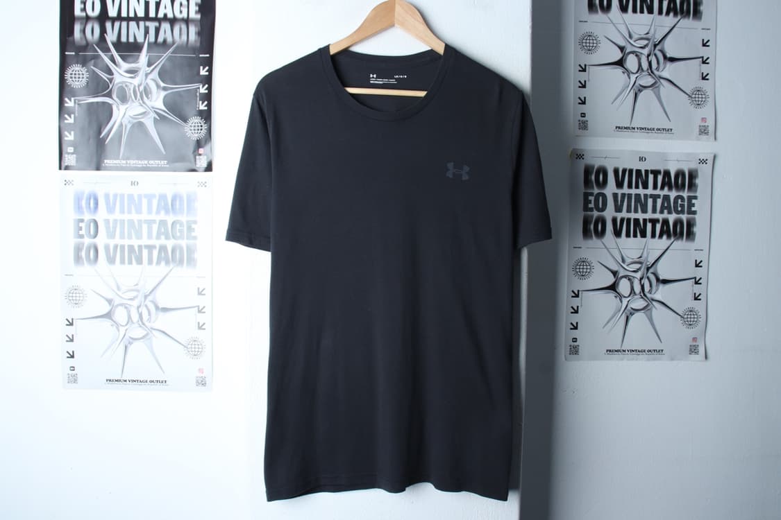 (L-XL) 언더아머 반팔 티셔츠 기능성 로고 차콜-7B65 상품이미지2