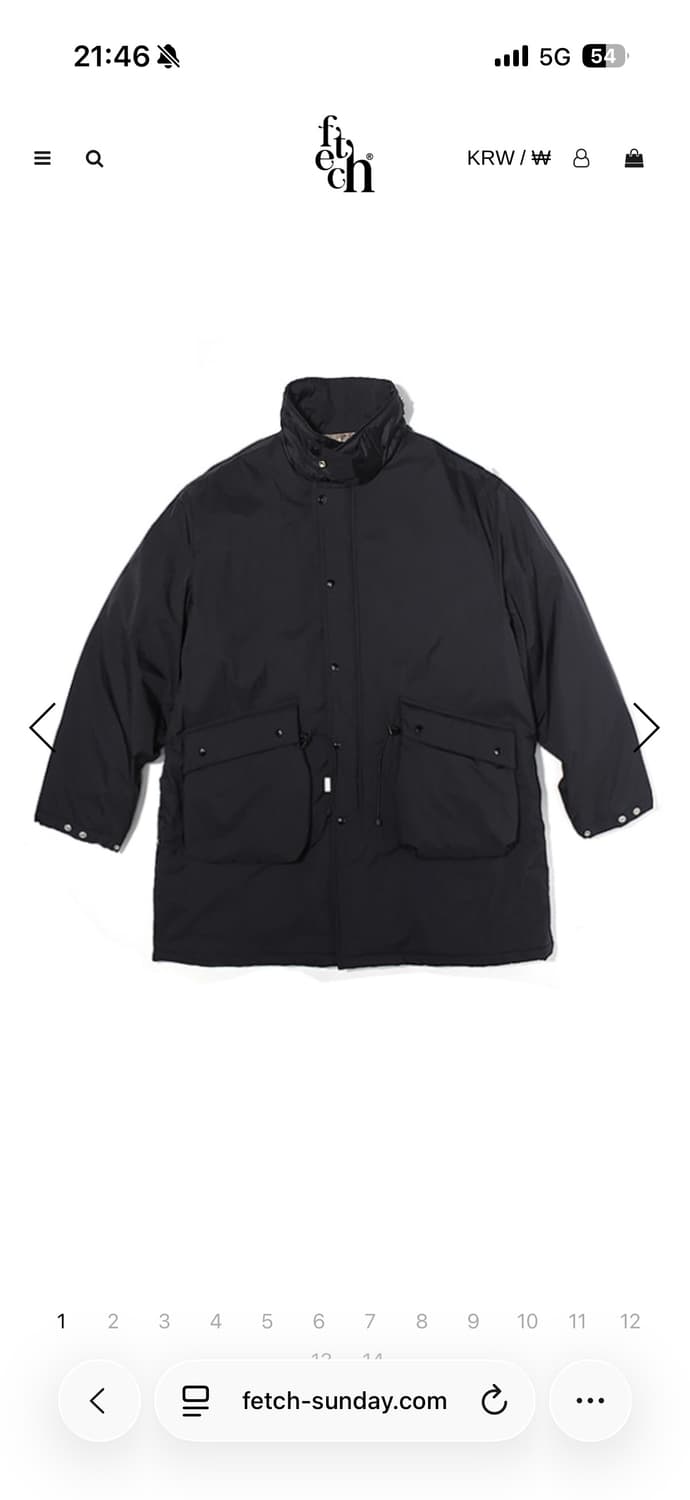 새제품) 페치선데이 프리마로프트 발마칸 코트 블랙 XL 상품이미지1