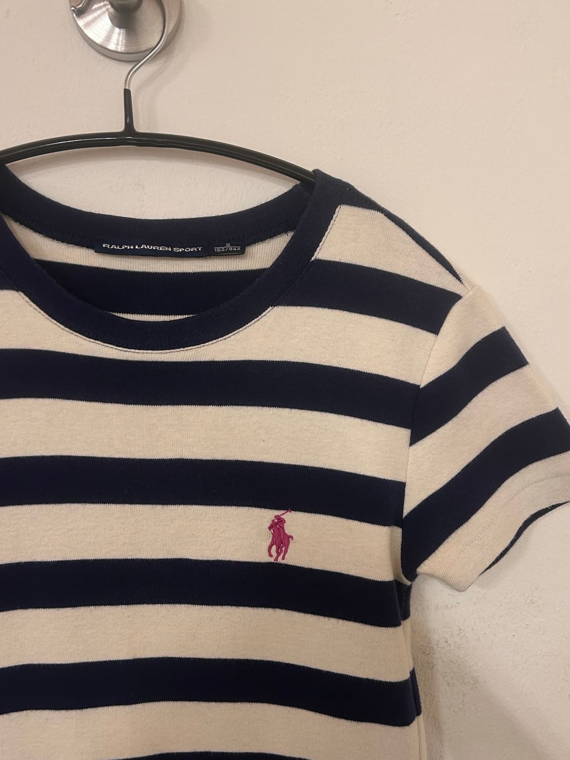 폴로 랄프로렌 스포츠 스트라이프 반팔티 S 상품이미지3