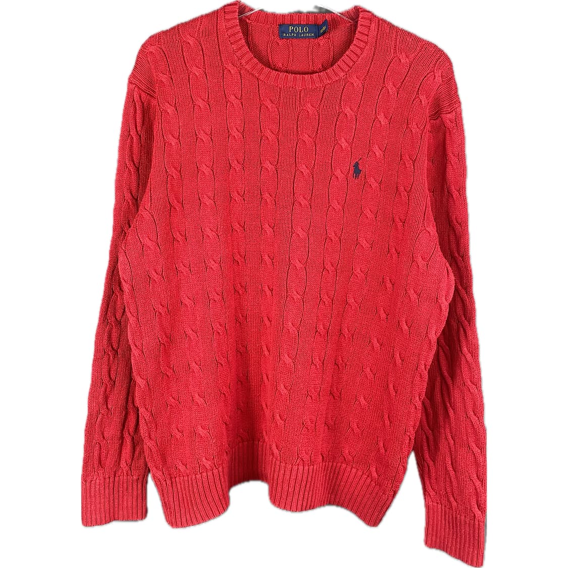 [L] 폴로 랄프로렌 코튼 케이블 꽈배기 니트 스웨터 상품이미지1