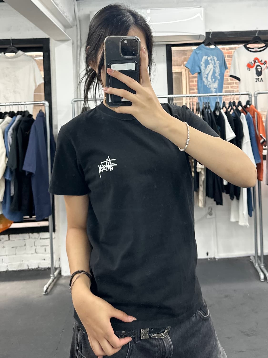 스투시 베이직 로고 티셔츠 상품이미지3