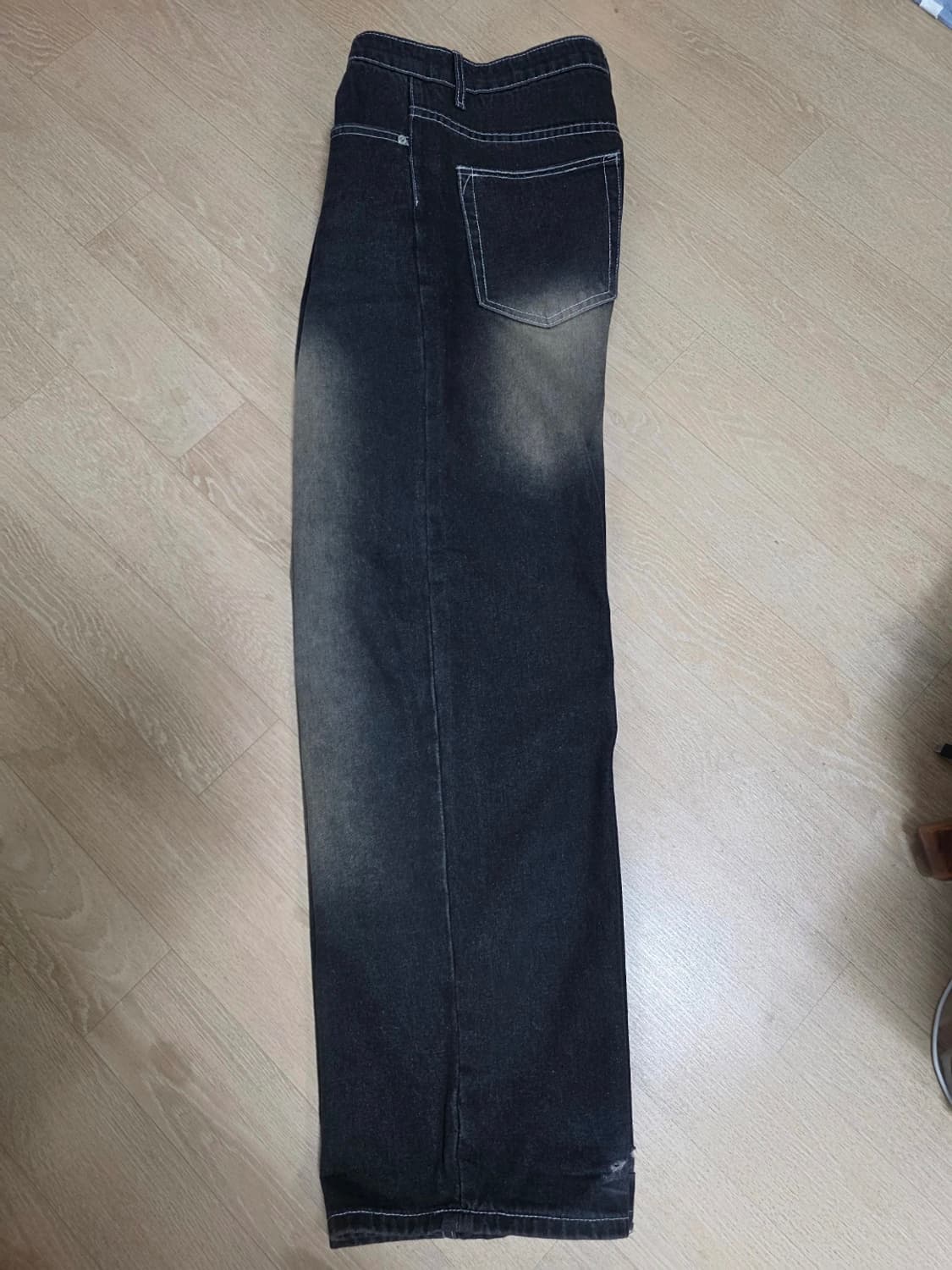 트릴리온 프론트 워싱 와이드 데님 팬츠 33 상품이미지7