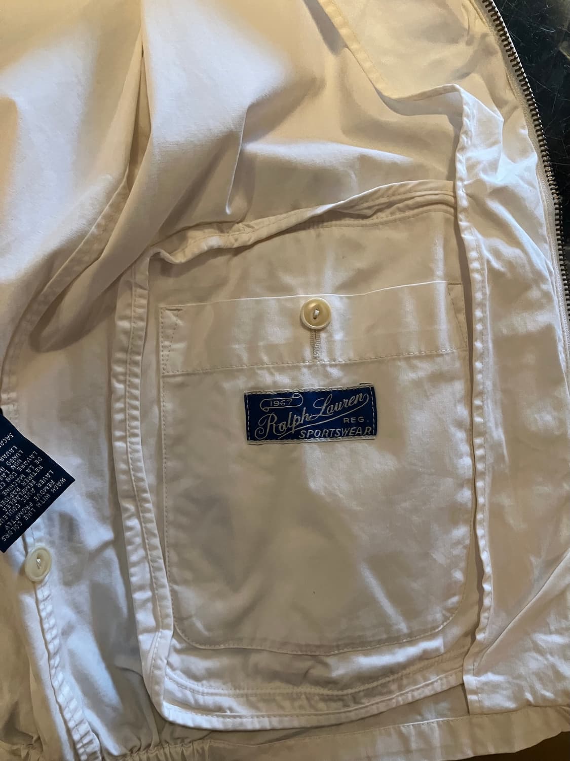 90s 빈티지 폴로 랄프로렌 화이트 드리즐러 자켓 상품이미지8