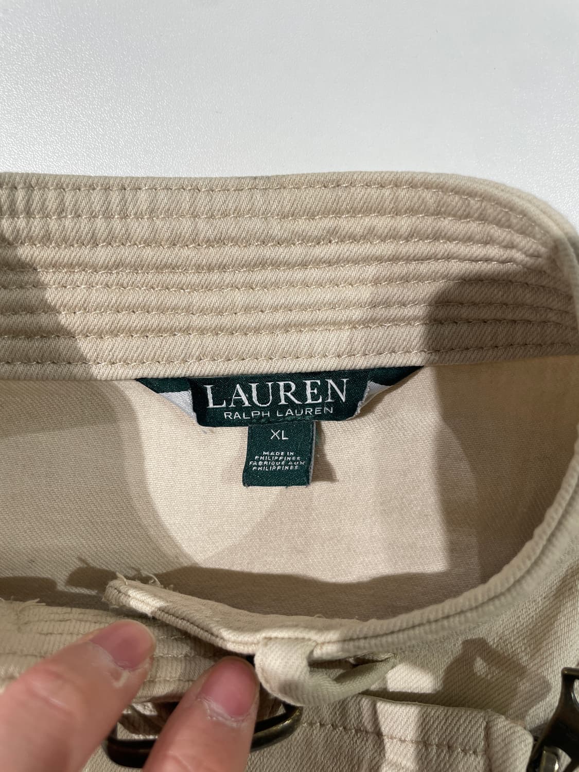 로렌 랄프로렌 크림 유틸리티 바이커 자켓 상품이미지7