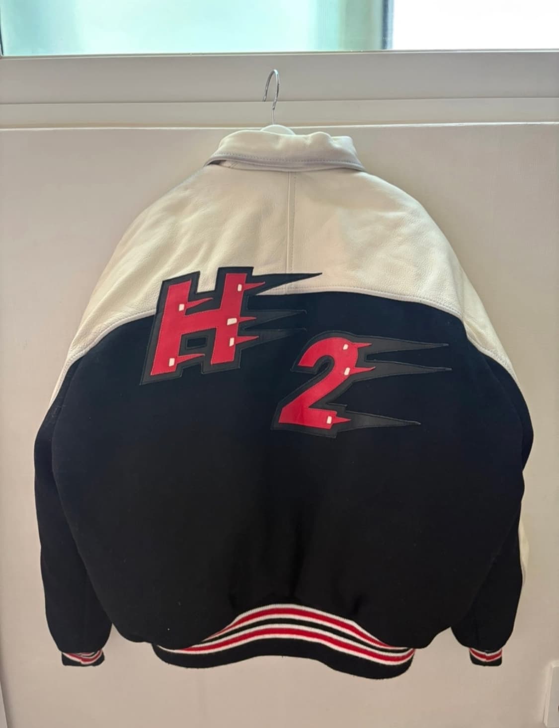 Heron Preston X H&M 레더 베이스볼 자켓 XS 새상품 상품이미지9