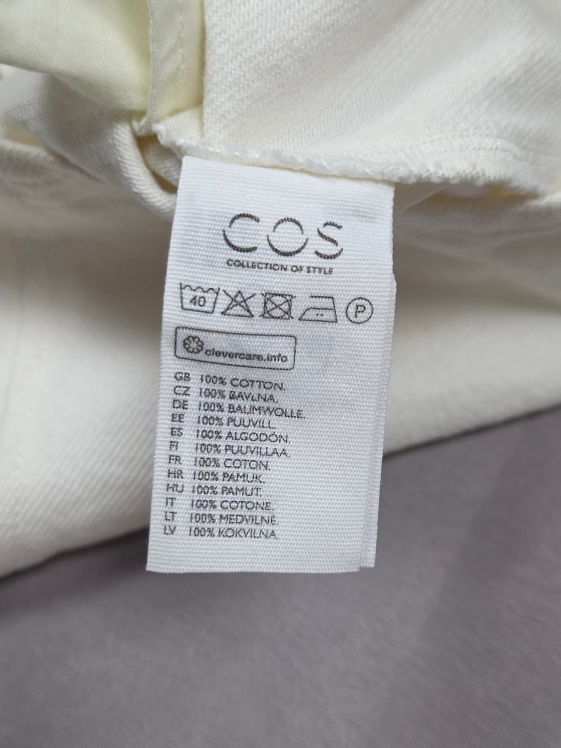 [COS] 퍼프 슬리브 패널 코튼 원피스 | A00154 상품이미지4