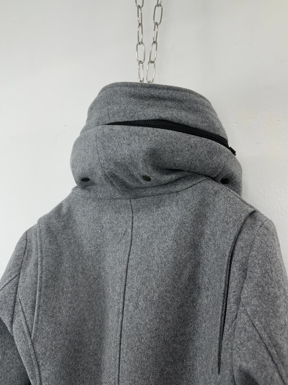 Asymmetric Zip Hooded Jacket 상품이미지6