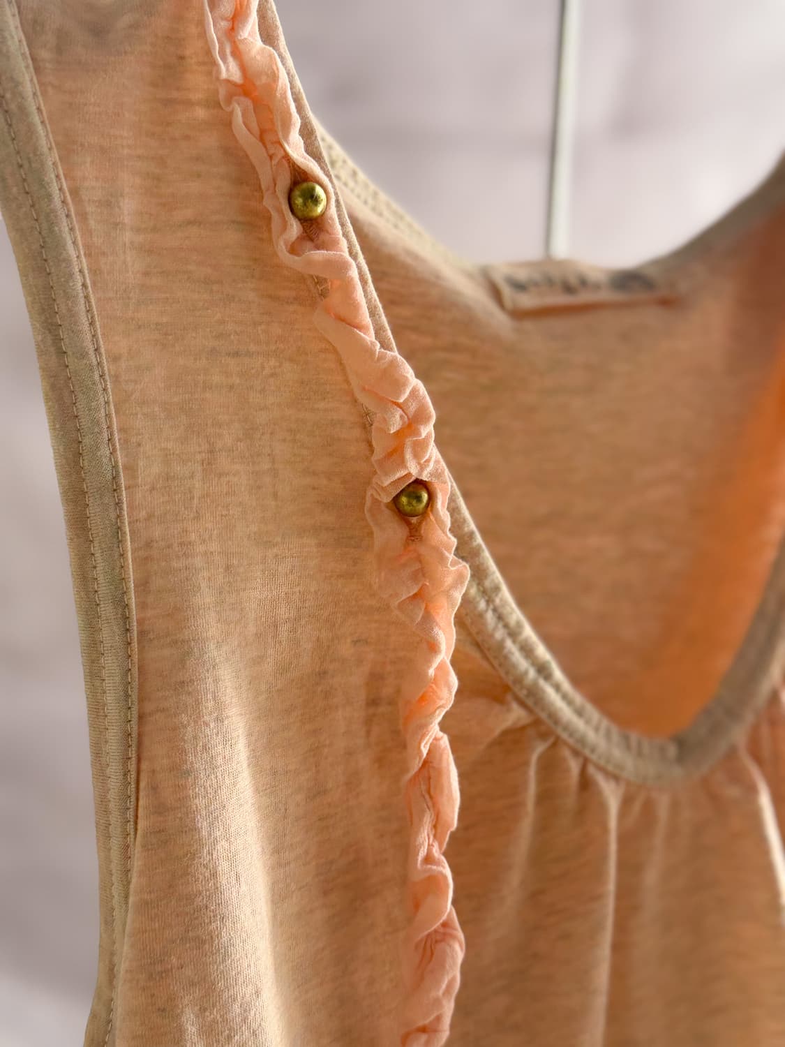 Gradient Beaded Ruffles Sleeveless 0124 상품이미지3