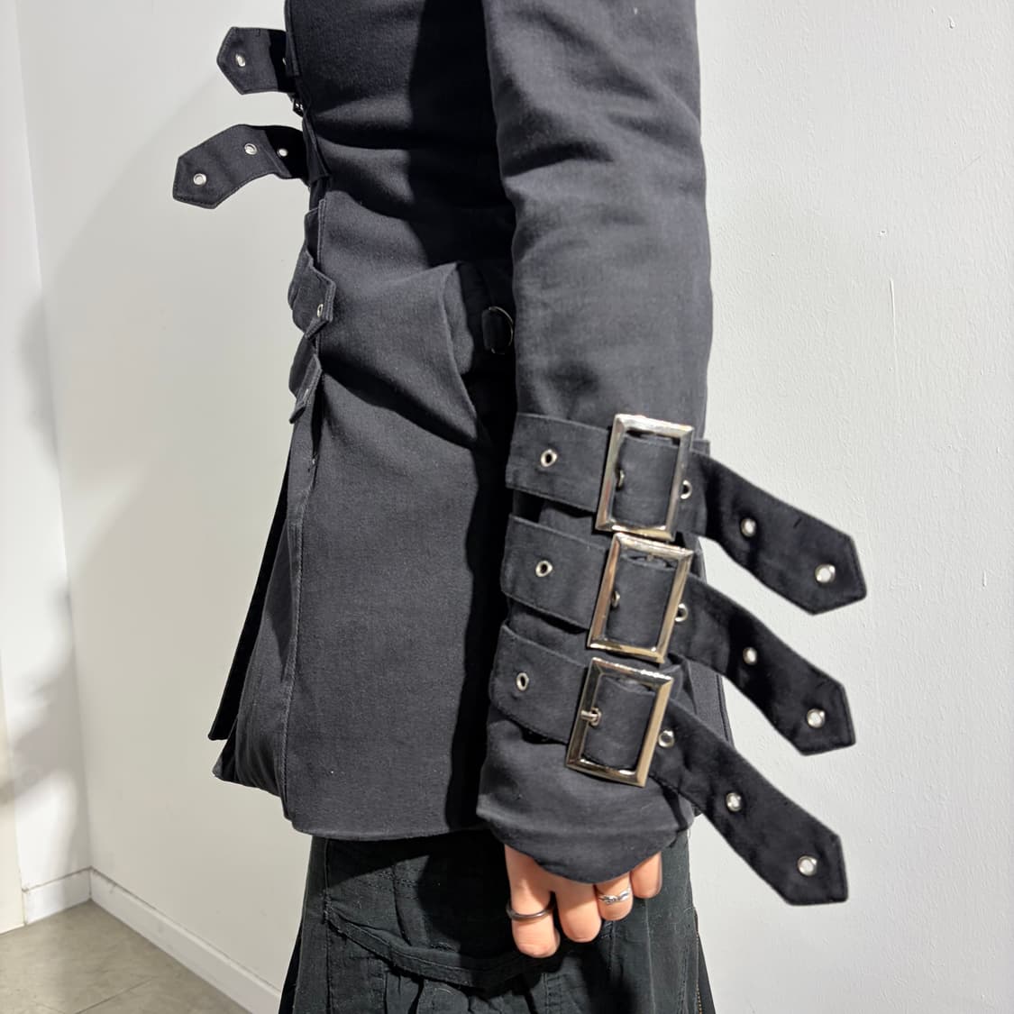 punk rave 멀티 버클 스트랩 고딕 펑크자켓 상품이미지4