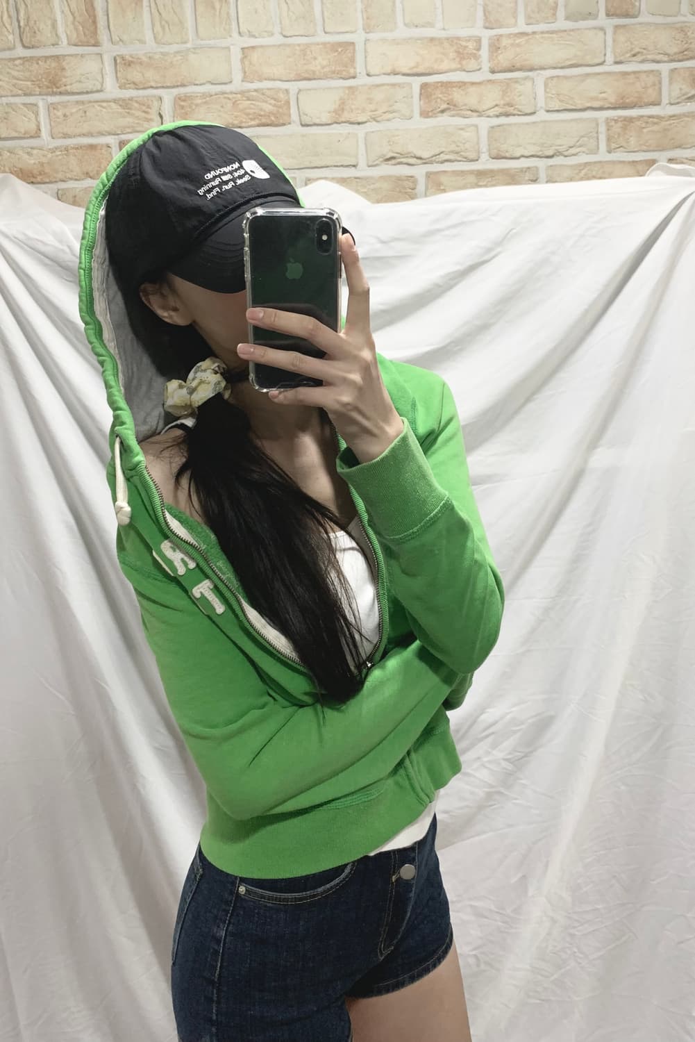 아베크롬비 후드집업,M,연두🇺🇸 상품이미지2