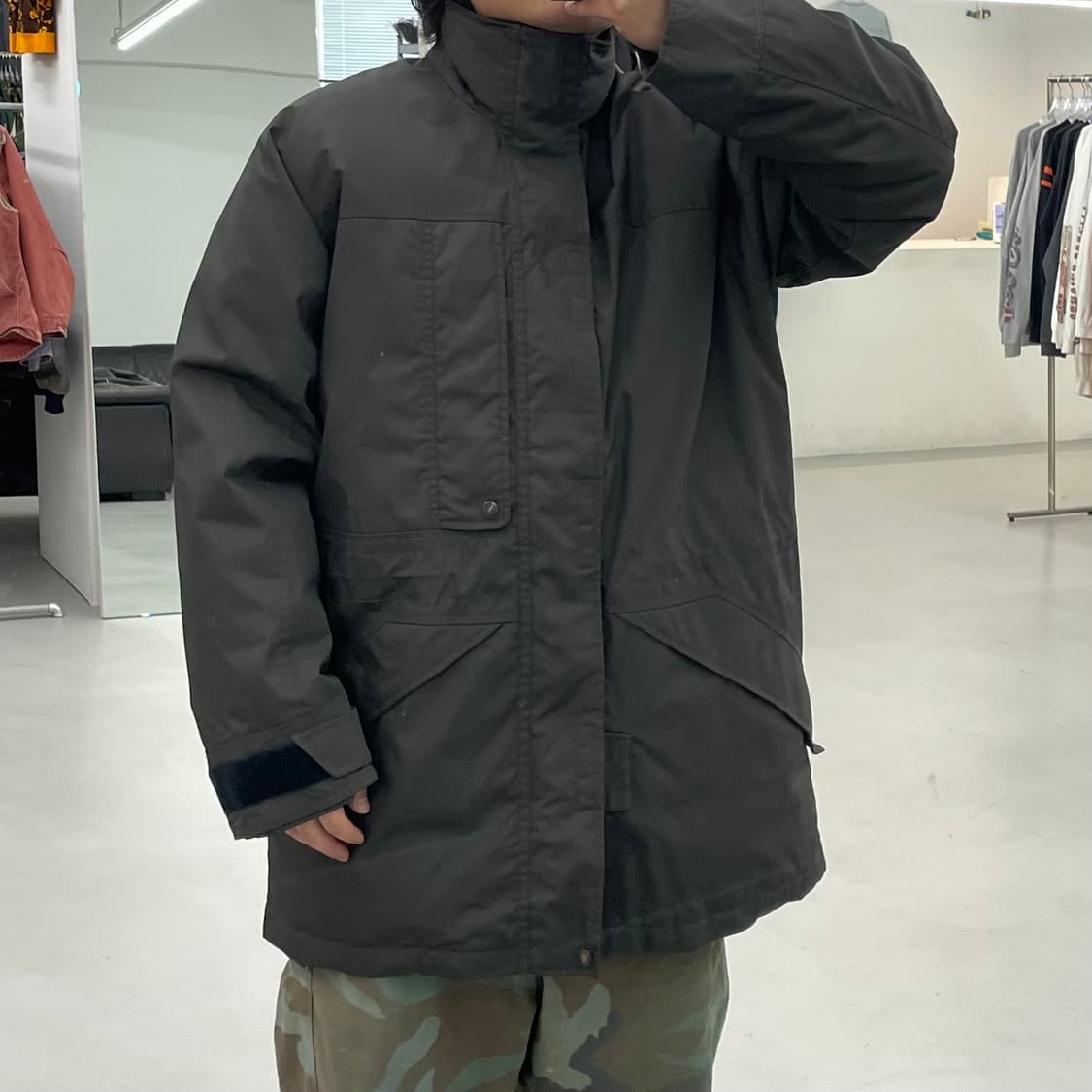 폴로 OG 아이코닉 카키 워크 야상 패딩 상품이미지2