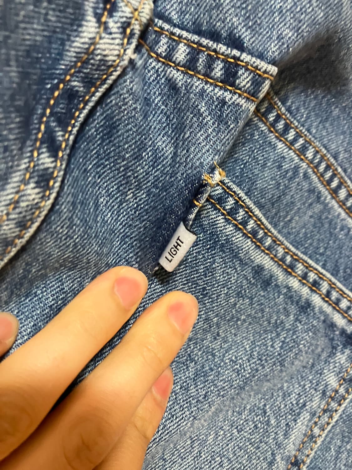 유스 세미와이드 데님팬츠 상품이미지6