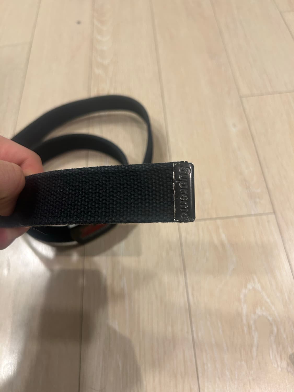 슈프림 토이머신 웨빙 벨트 24ss  블랙 상품이미지4