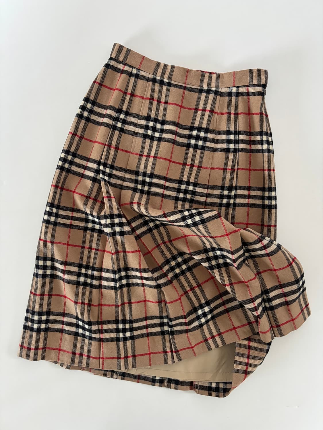 Burberrys 버버리 노바체크 플리츠 울 미디 스커트 상품이미지1