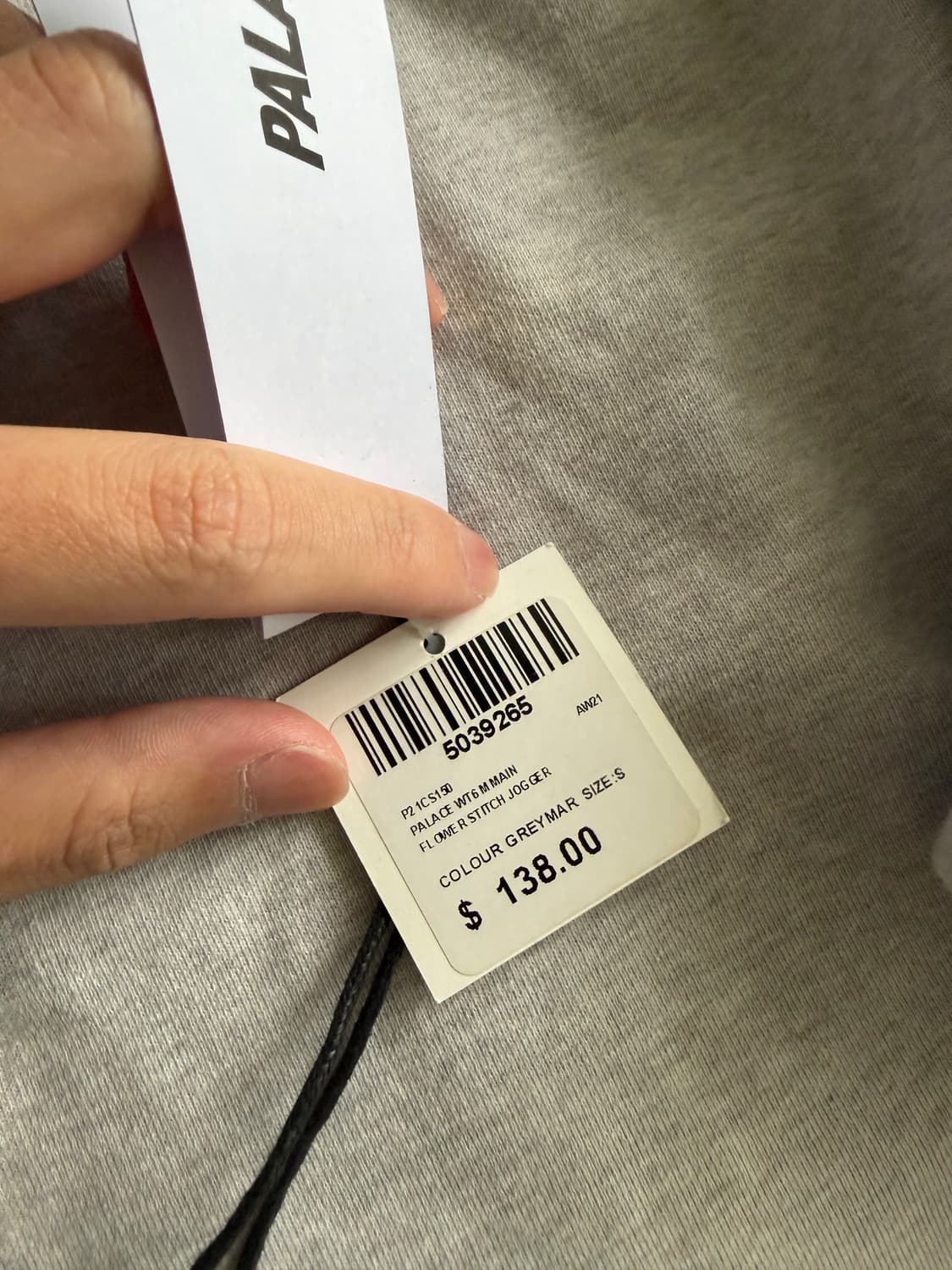 팔라스 플라워 스티치 조거 그레이말 상품이미지3