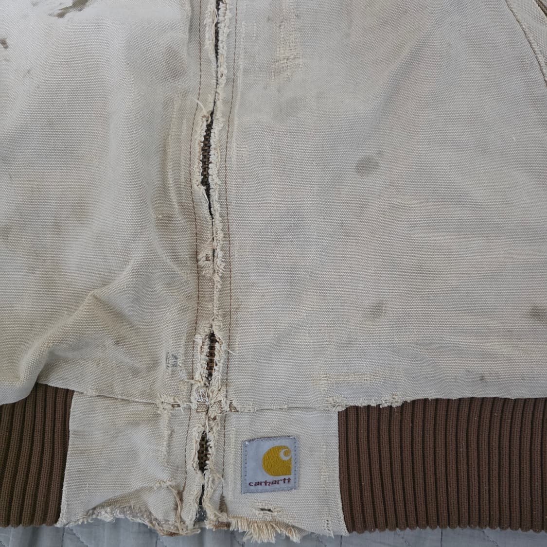 [XXL] 80-90s 빈티지 칼하트 산타페 j13 14트래쉬드 워크자켓 상품이미지6