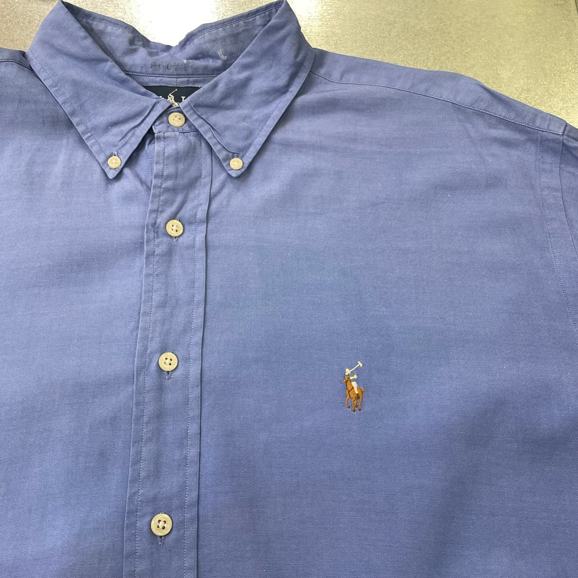 (17 1/2) POLO 폴로 랄프로렌 솔리드 셔츠 야머스핏 상품이미지7