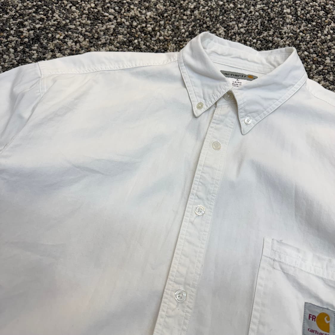 칼하트 FR 빈티지 화이트 셔츠 (L)   상품이미지4