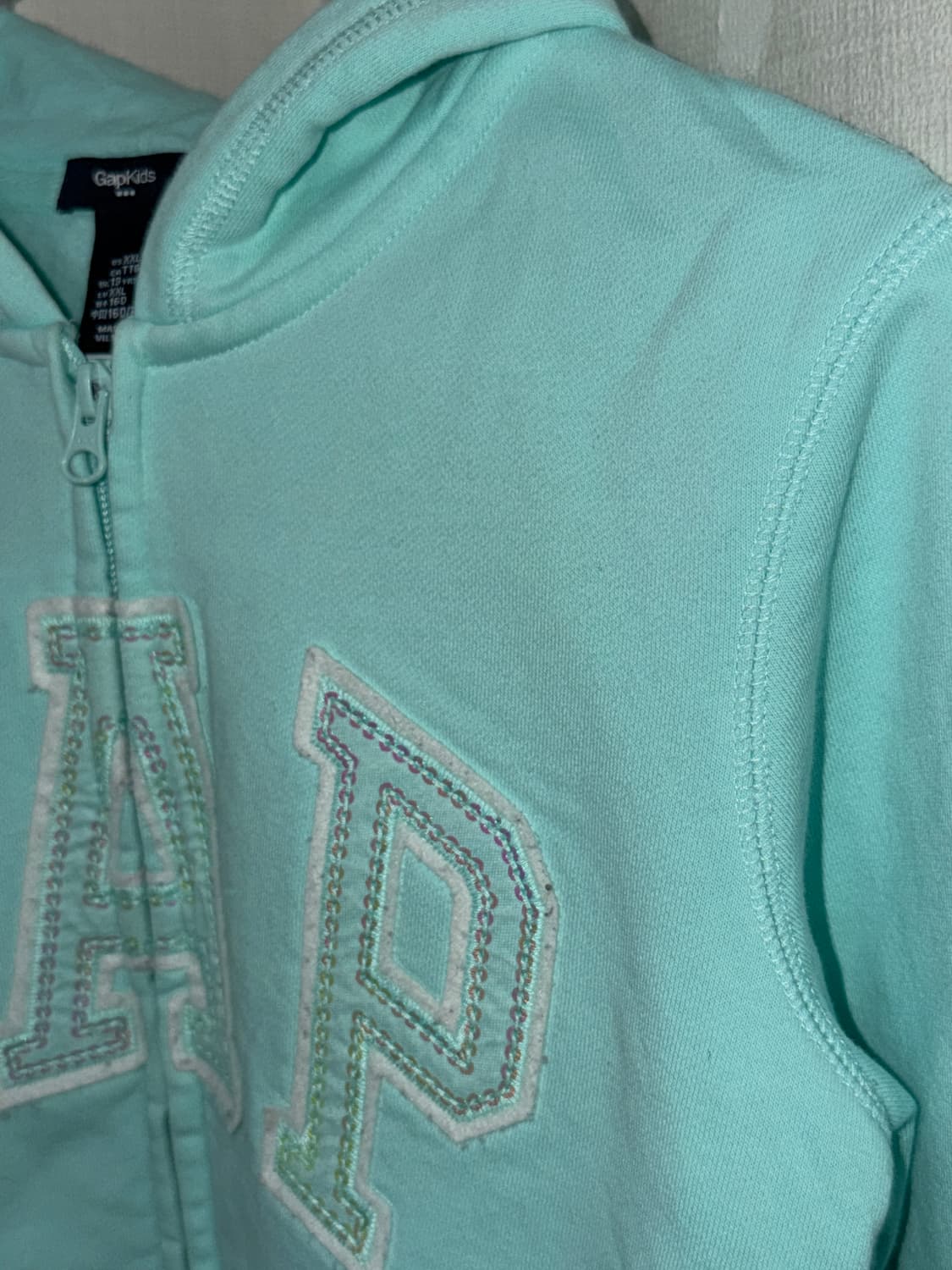 GAP 갭 민트 후드집업 상품이미지3