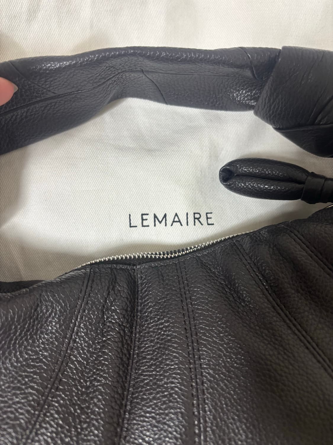 르메르 포춘백 미니 다크초코 (그레인레더) 정품 상품이미지6