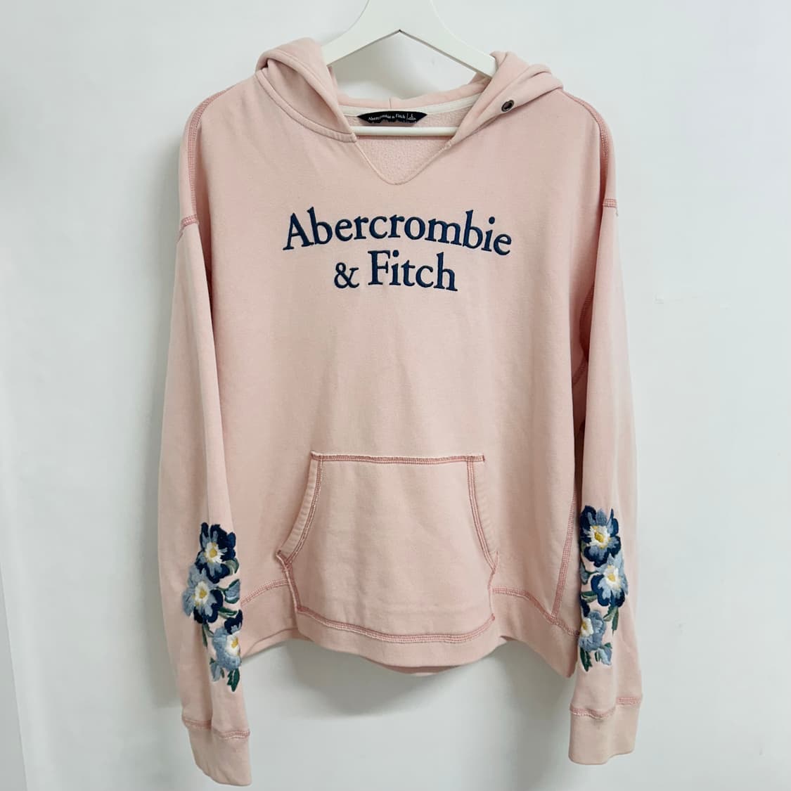 아베크롬비 플라워 자수 빈티지 후드티 상품이미지2