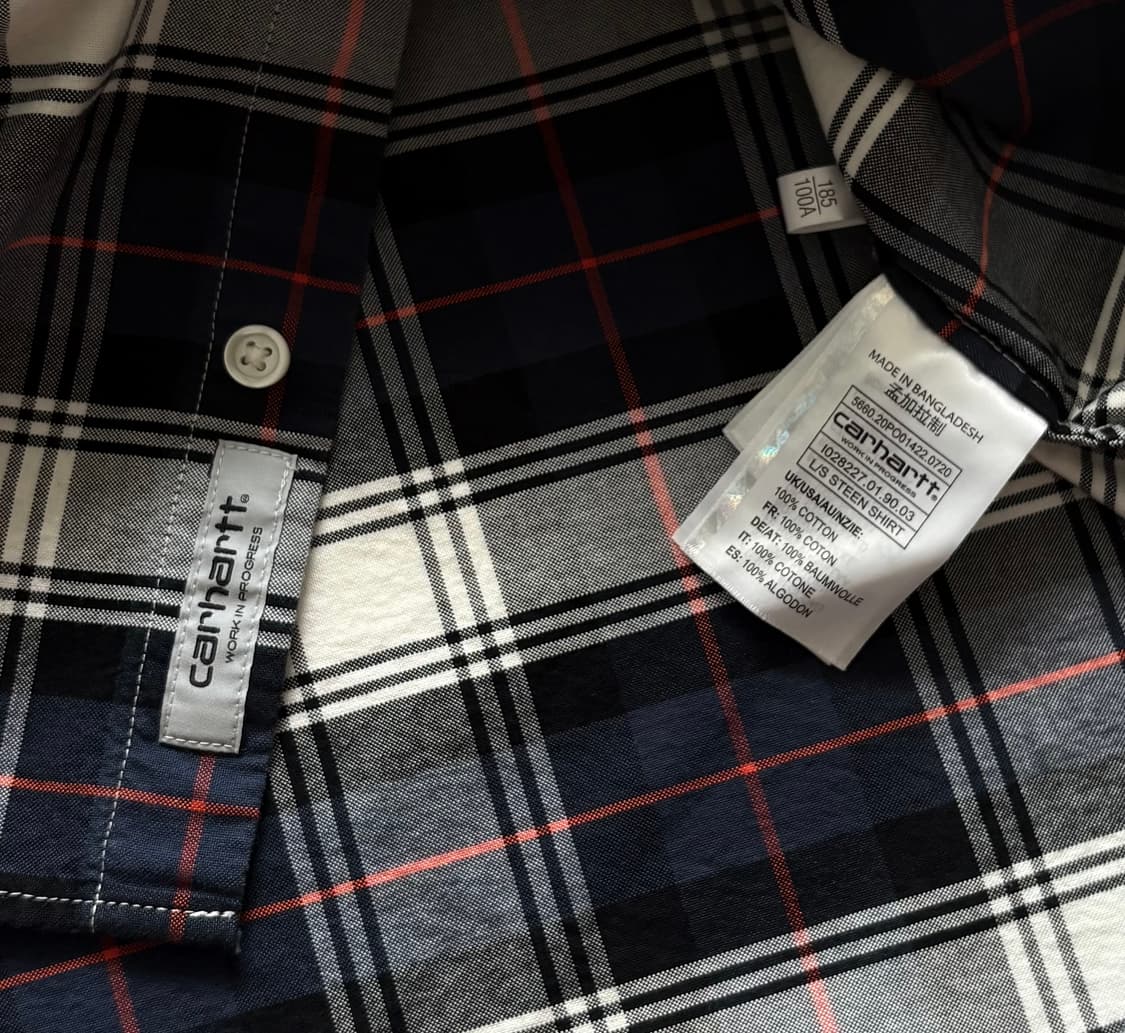 Carhartt 칼하트 타탄 체크 셔츠 상품이미지6