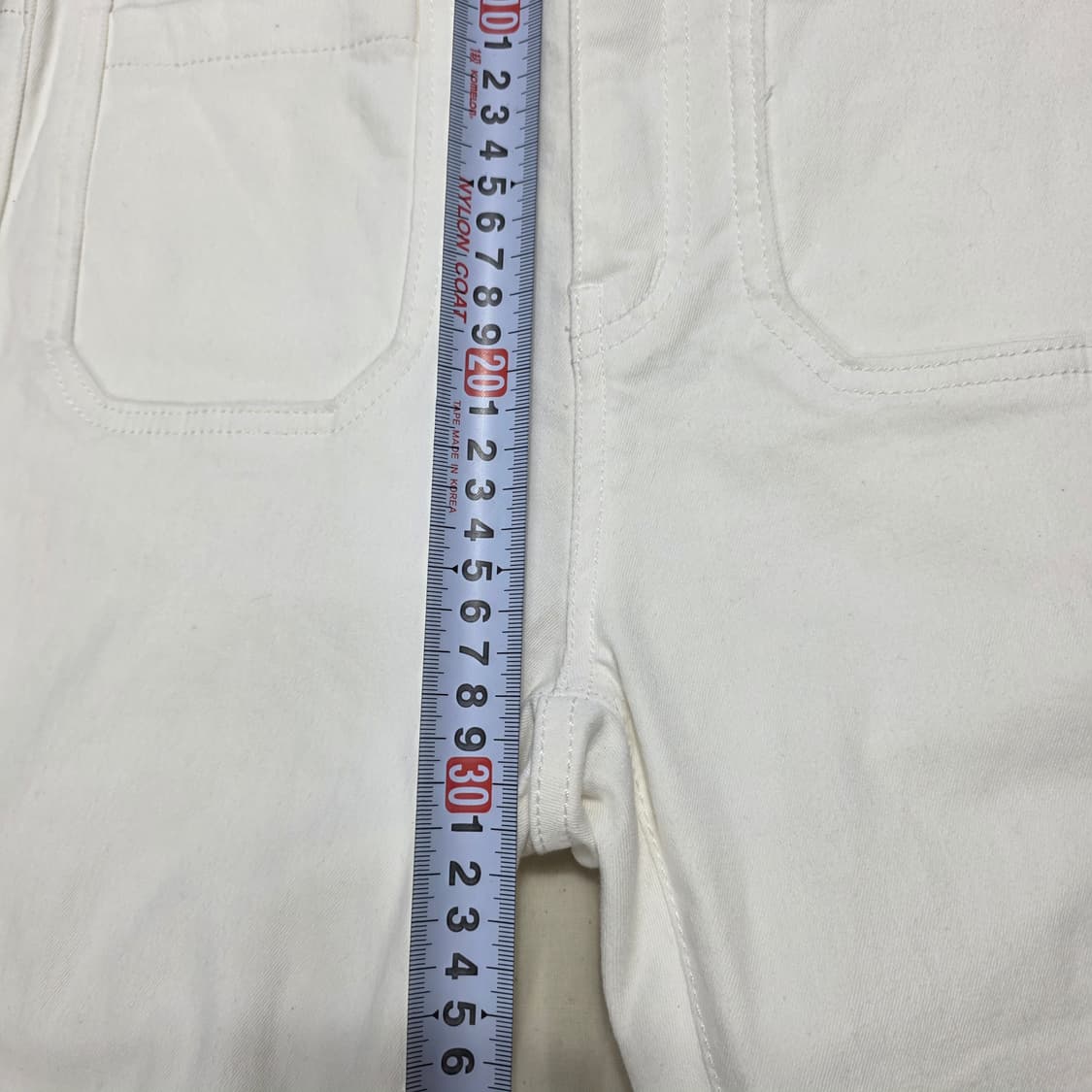 1171 에고이스트 화이트 스판 데님 / 55 / 세미부츠컷핏 상품이미지6