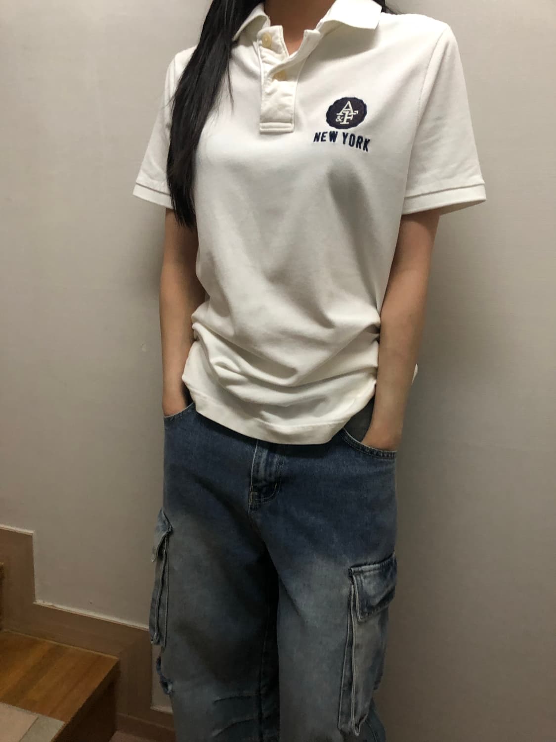 빈티지 아베크롬비 화이트 카라티셔츠 상품이미지6