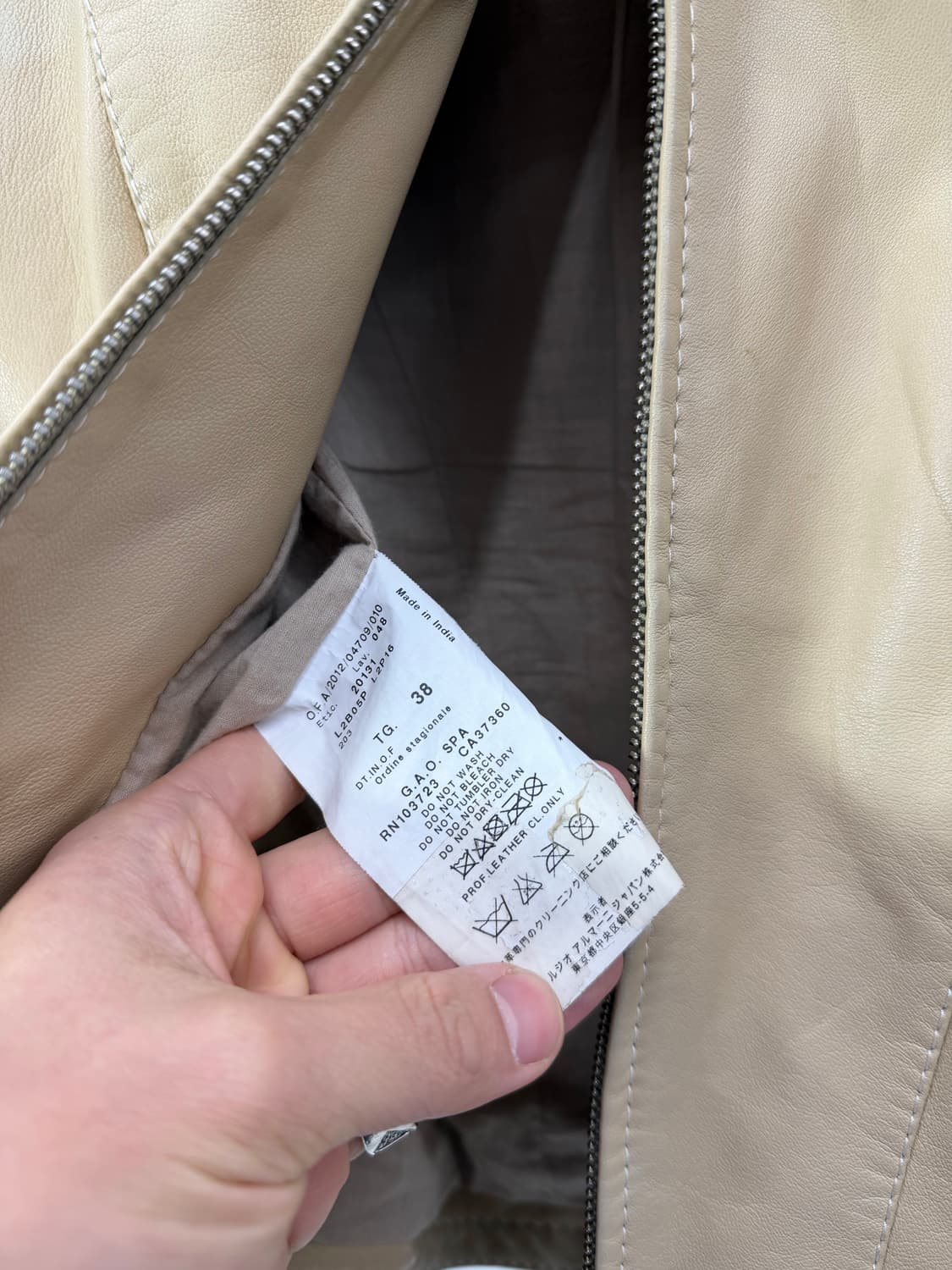 Emporio Armani lambskin rider 상품이미지6