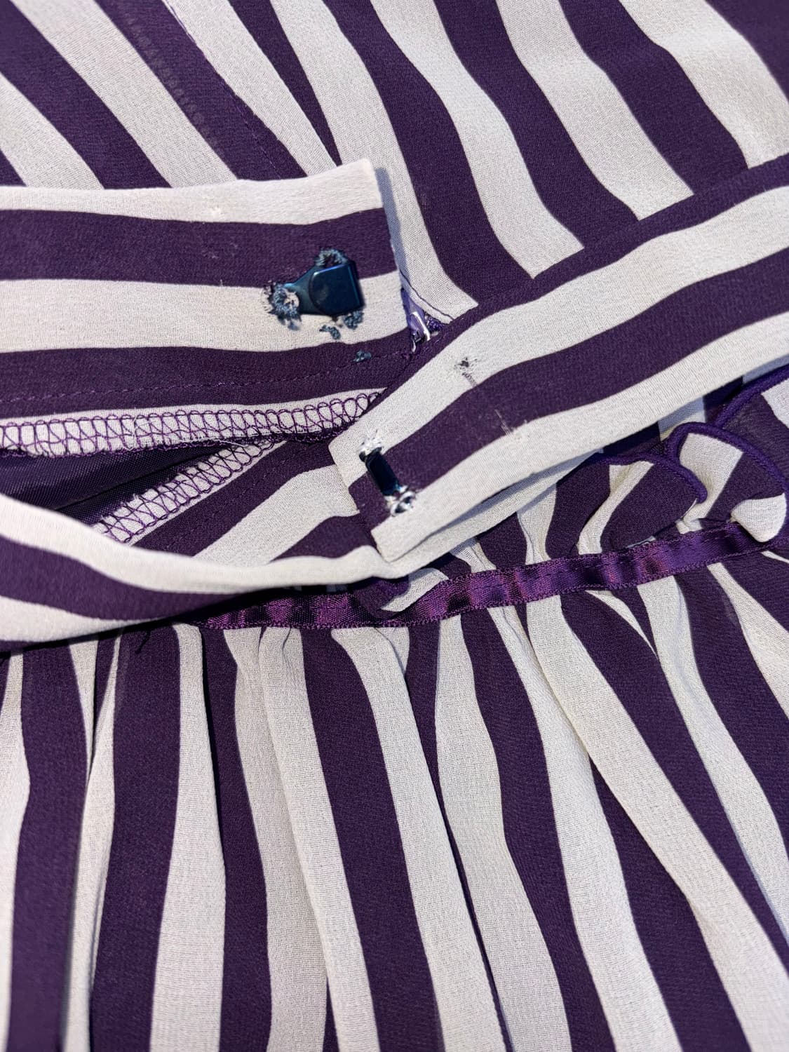 ID Vintage 퍼플 프릴 미디 스커트 상품이미지3