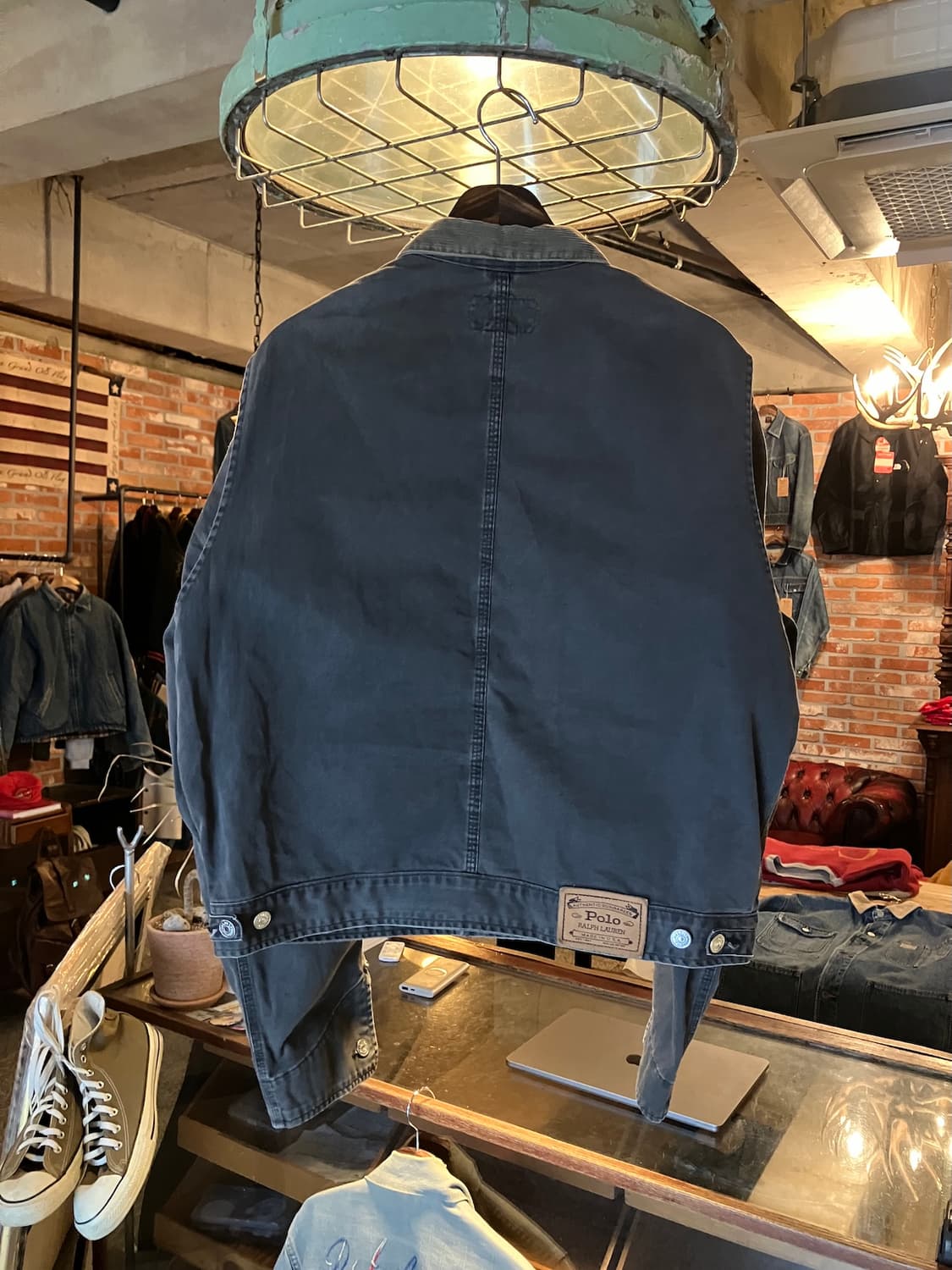 90s USA 빈티지 폴로 컨트리 블랙 덩가리 자켓 상품이미지4