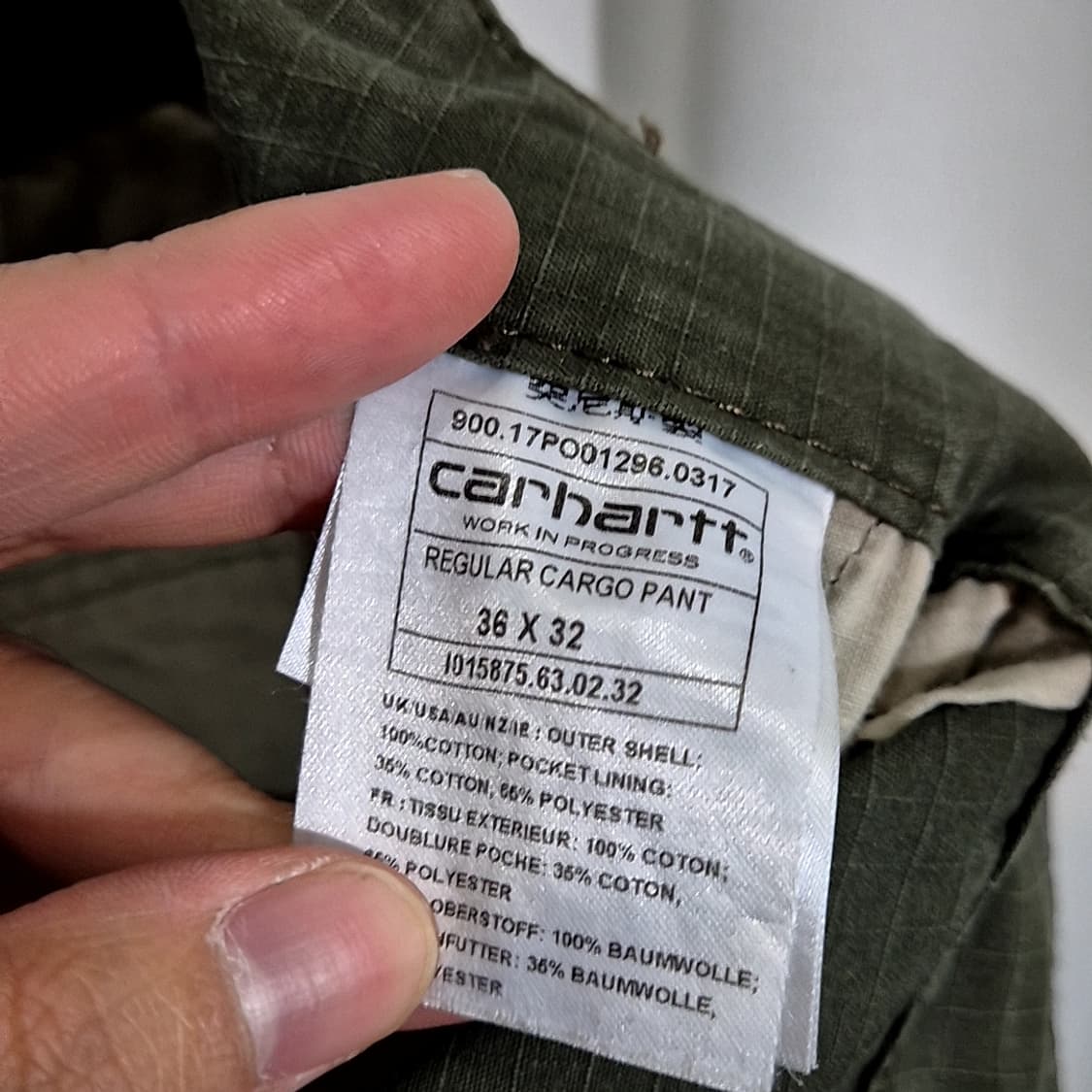 Carhartt 칼하트 립스탑 카고 팬츠 상품이미지9