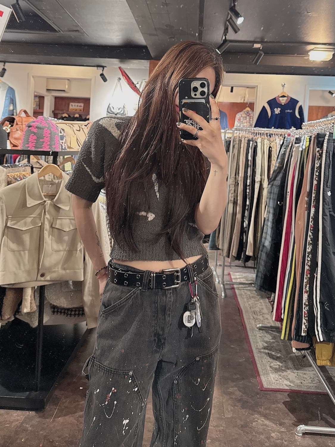 나이키 스우시 피닉스 코지 부클 테리 크롭 반팔 니트 S 상품이미지9