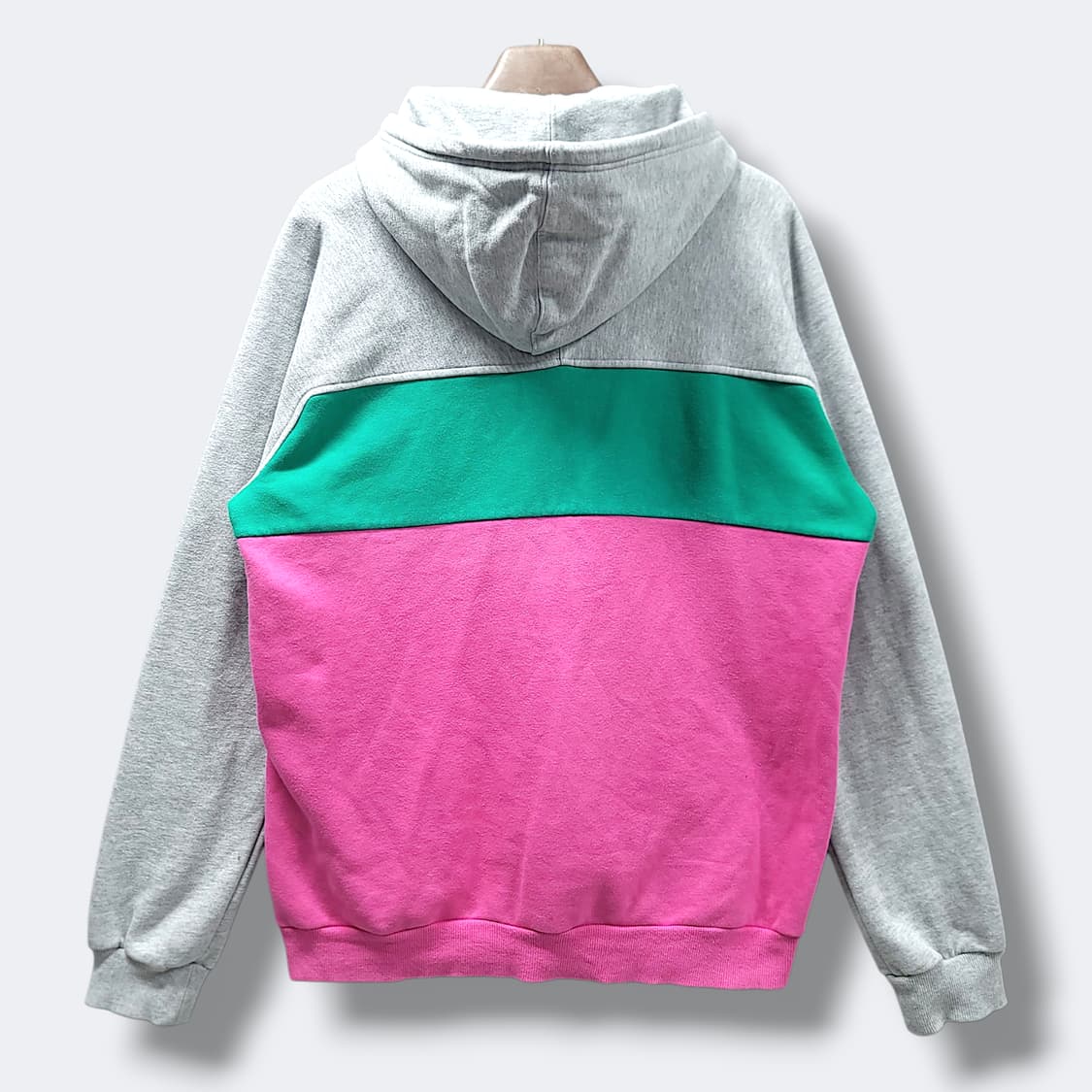 [2XL~3XL] 아디다스 트레포일 컬러 블록 하프 집업 후드 티셔츠 상품이미지2