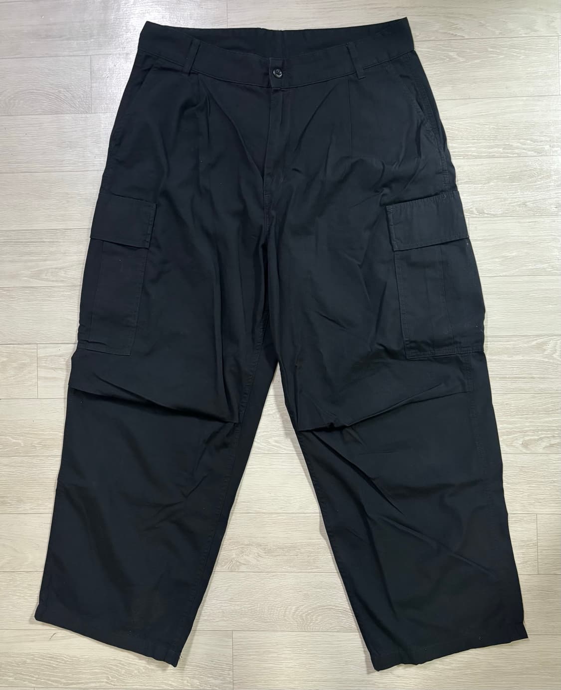 칼하트 Wip Cole Cargo pant Lain 블랙 린스드 34 상품이미지2