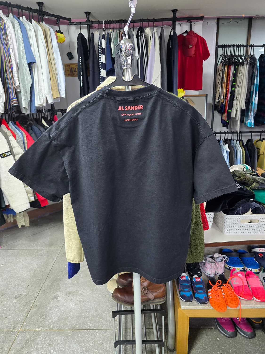 질샌더 블랙 로고 반팔 티셔츠 (1336) 상품이미지2