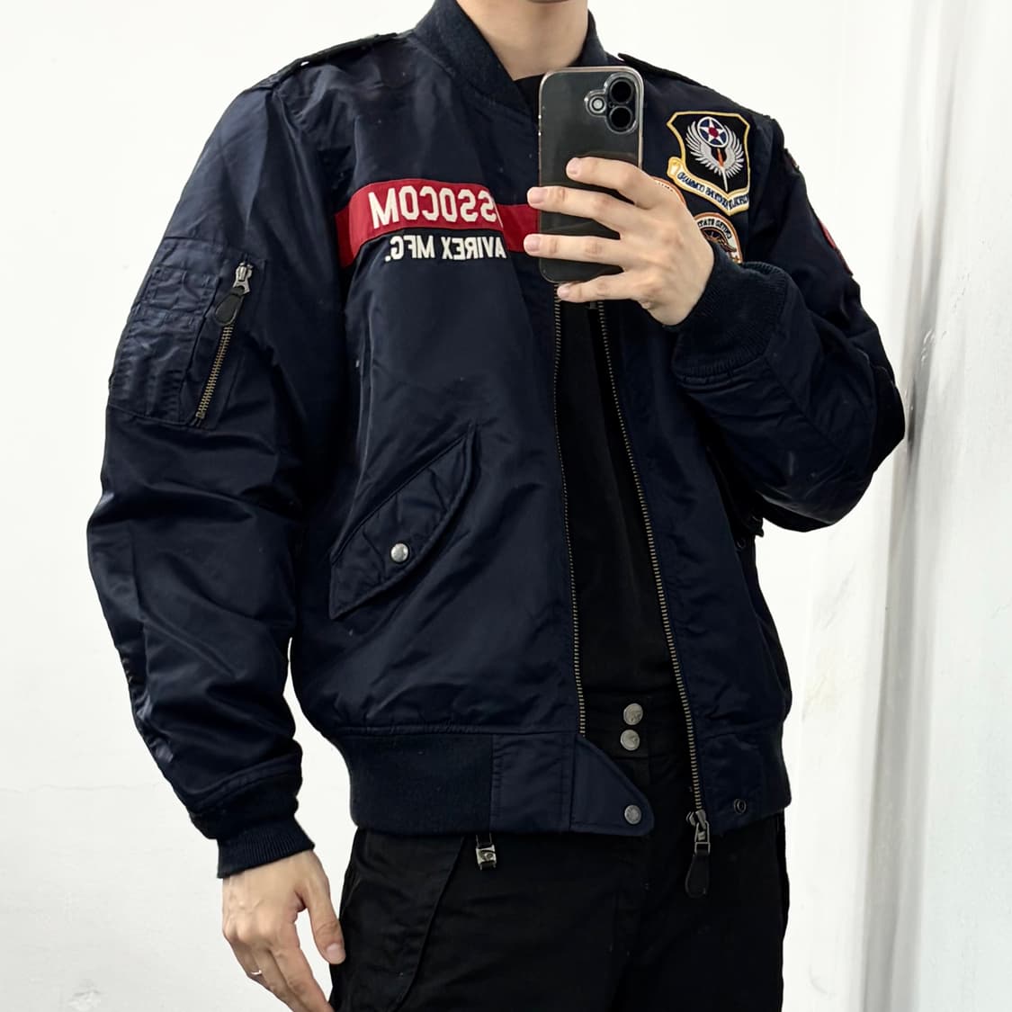 아비렉스 USA 패치워크 MA-1 자켓 상품이미지5