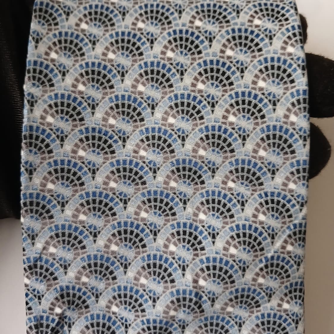 랑방 실크 블루 아르데코 패턴 넥타이 9.3cm A+등급 A19520
 상품이미지9