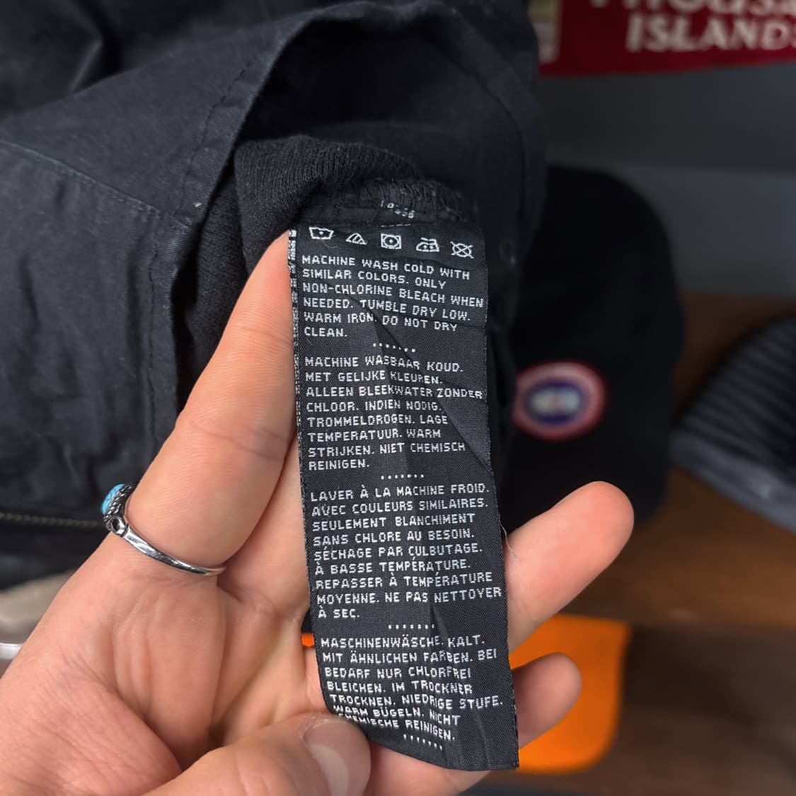 할리데이비슨 Y2K 스판라이닝 윙로고 패치 오픈카라 집업셔츠 N1069 상품이미지9