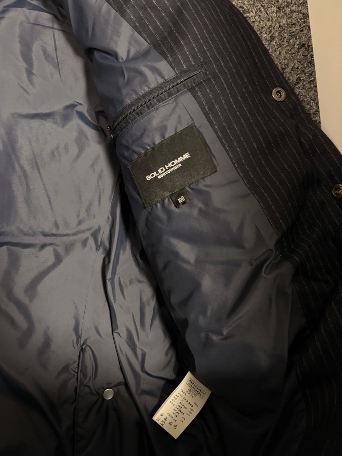 솔리드옴므 울자켓패딩 100 상품이미지2