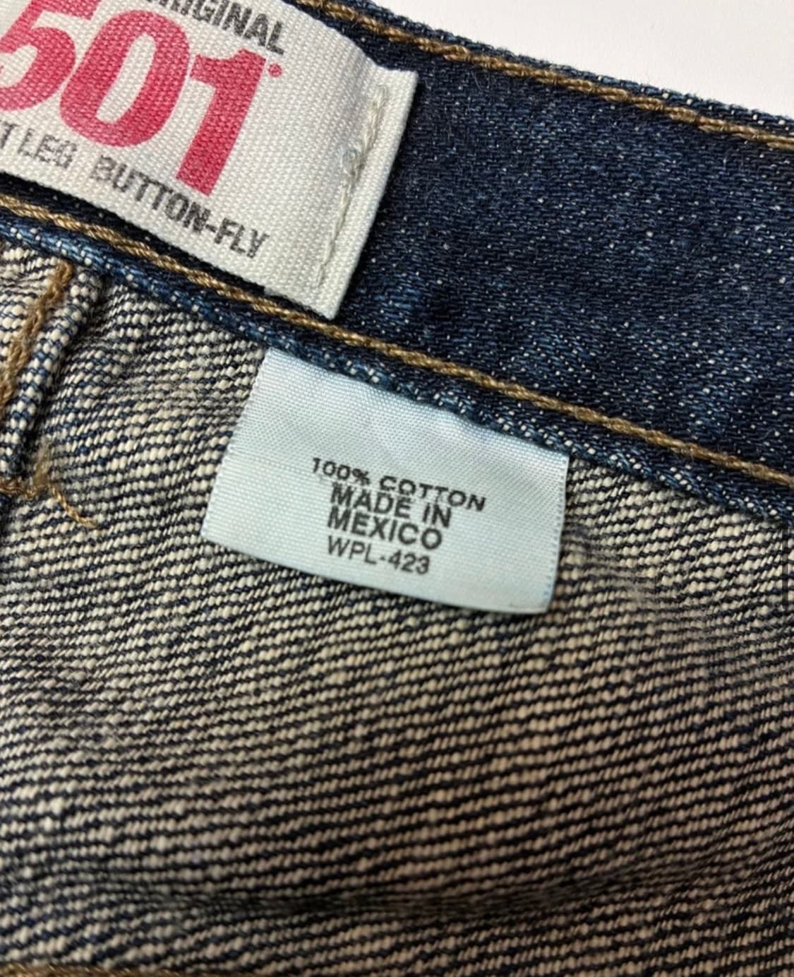 리바이스 501 슬럽 인디고 데님 상품이미지6