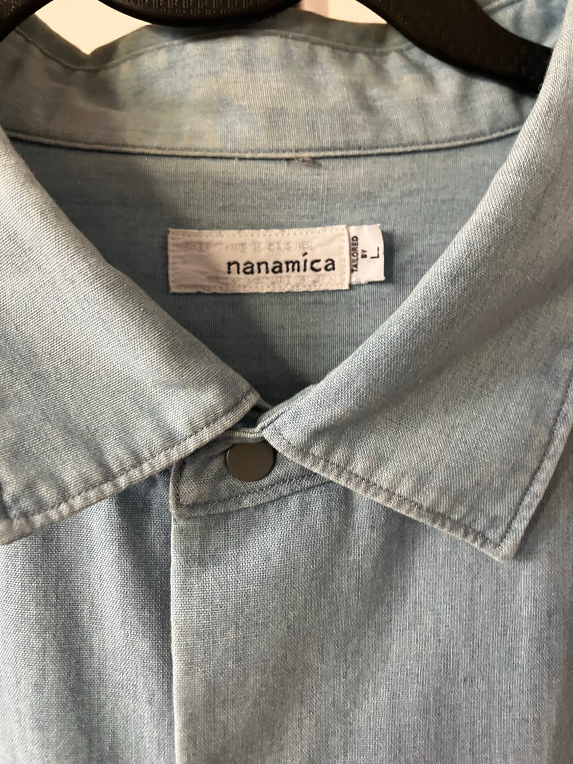 Nanamica 연청 버튼 셔츠 상품이미지2