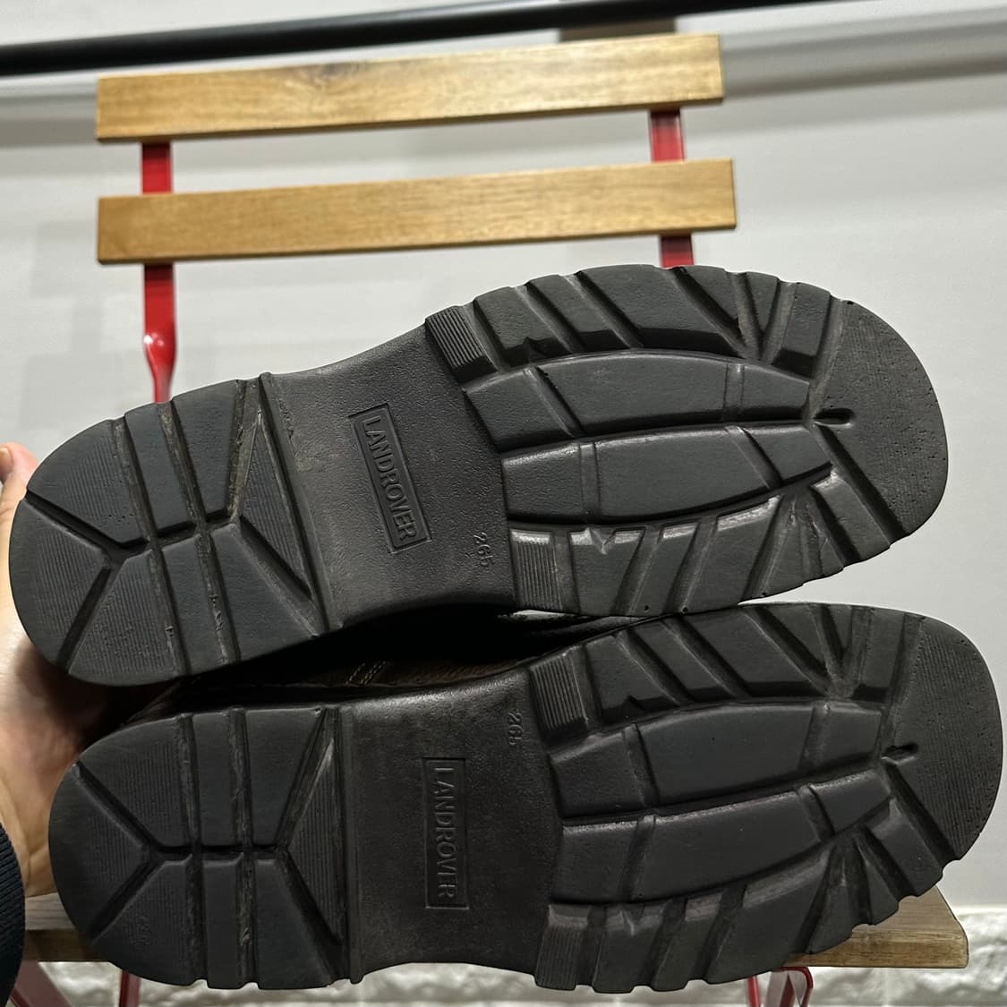 265) 랜드로버 신발 남성 남자 스니커즈 브라운 레더 캐주얼화 상품이미지6