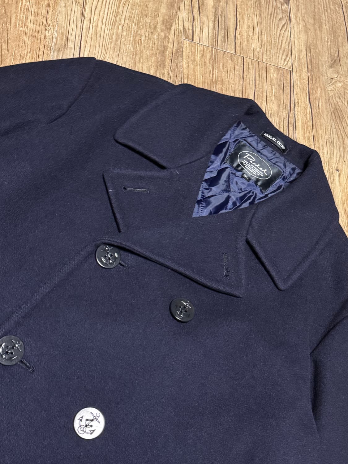 PARLAL 빅사이즈 울 피 코트 상품이미지4