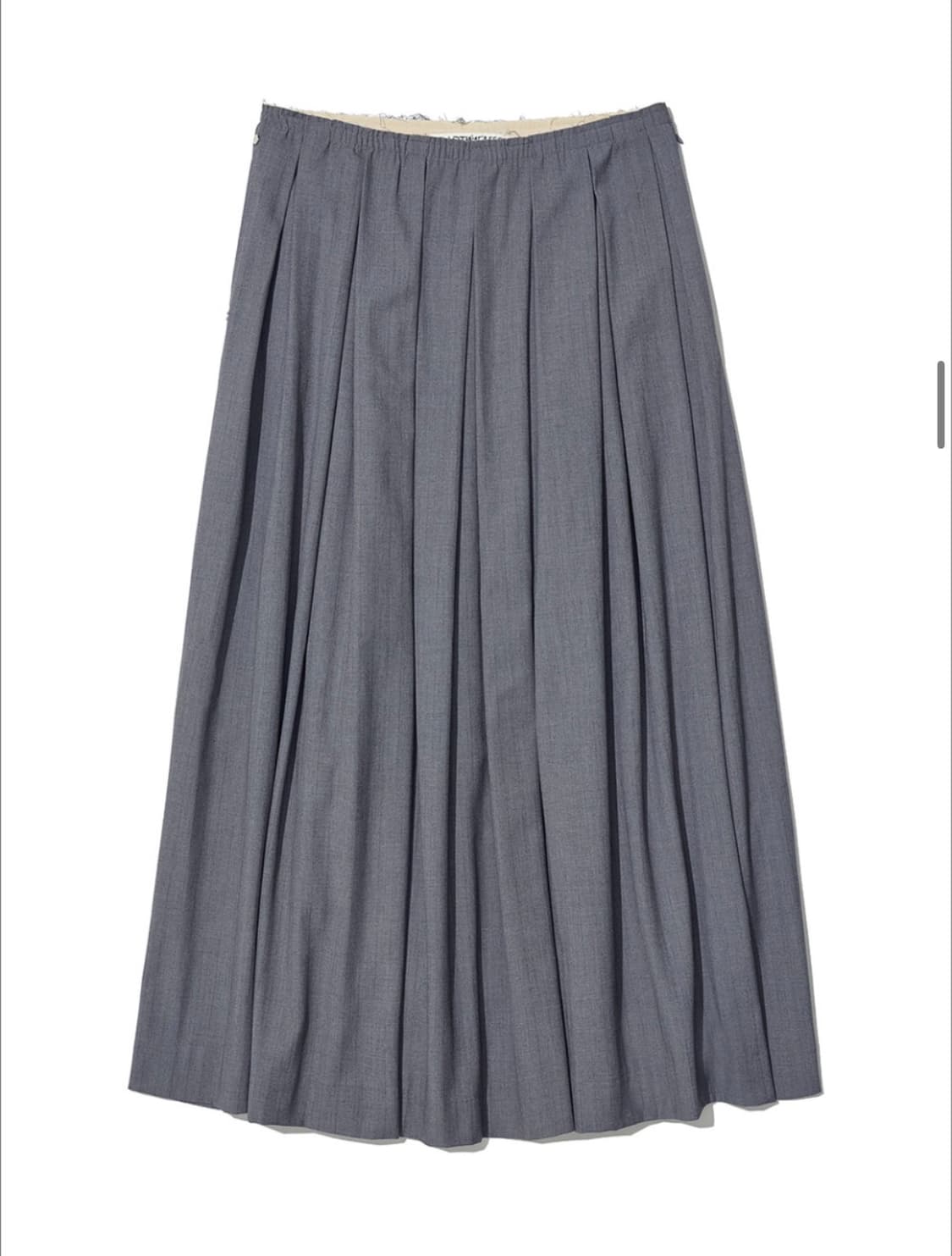 파르티멘토우먼 컷 오프 게더링 플리츠 맥시 스커트 상품이미지1