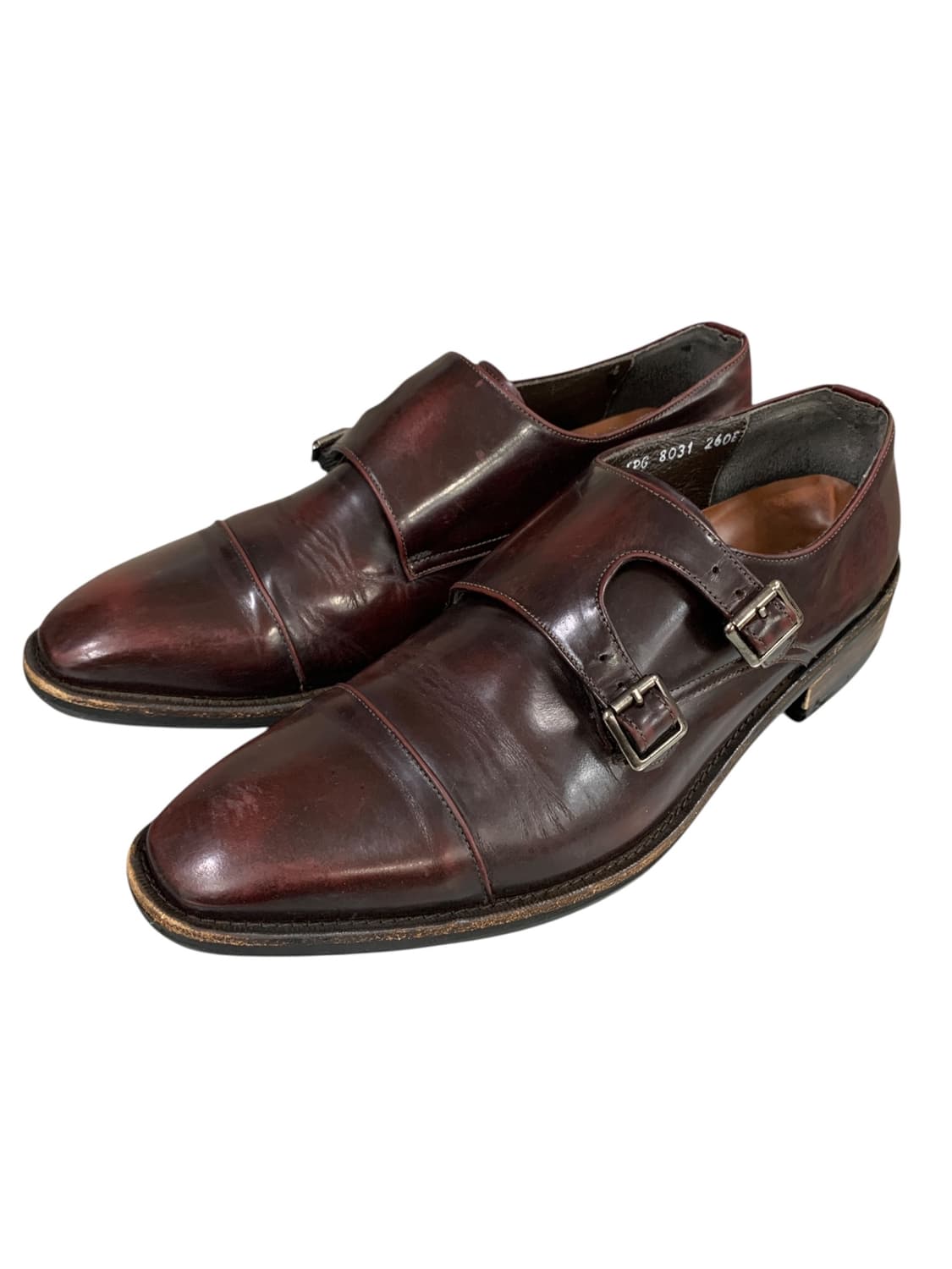 손신발 더블 몽크 스트랩 로퍼 브라운 260  상품이미지5